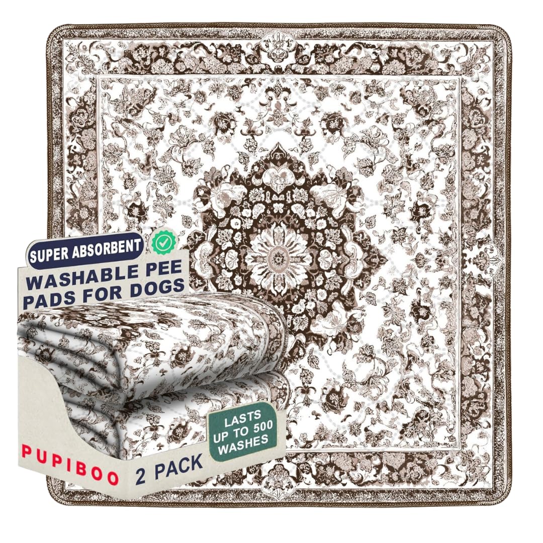 Light Brown Medallion Washable Pee Pads