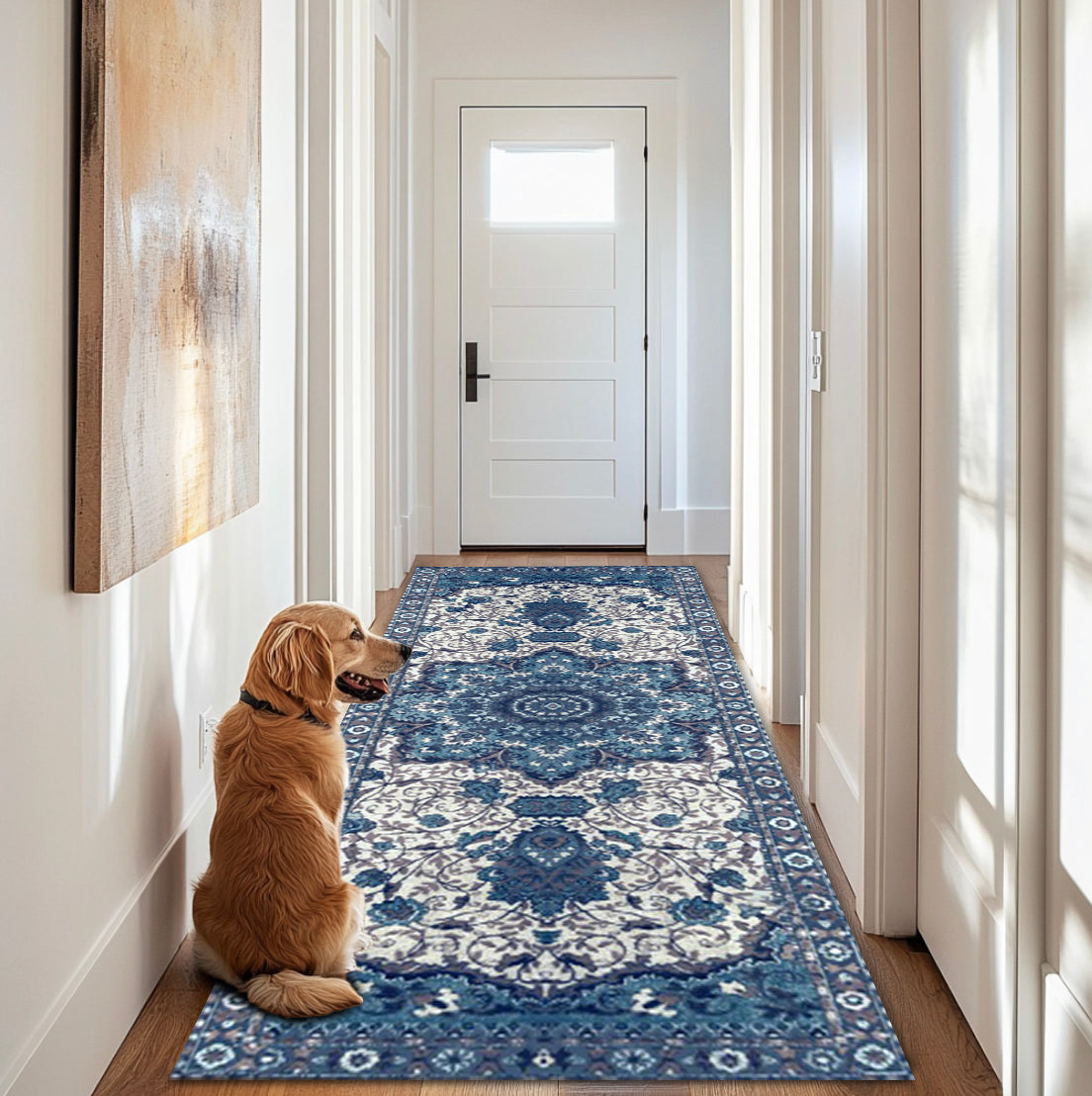 Washable Dog Pee Pads - Blue Medallion | Pawmotions