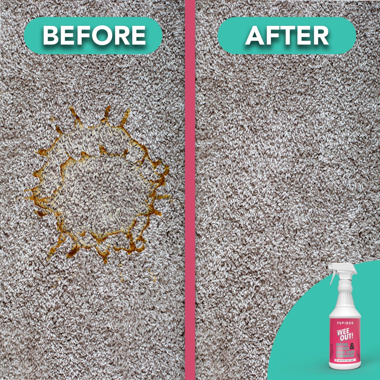 Wee Out – Enzymatic Pet Odor & Stain Eliminator Spray 32 oz.