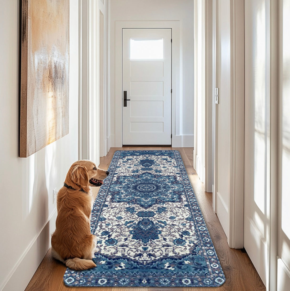 Washable Dog Pee Pads - Blue Medallion | Pawmotions
