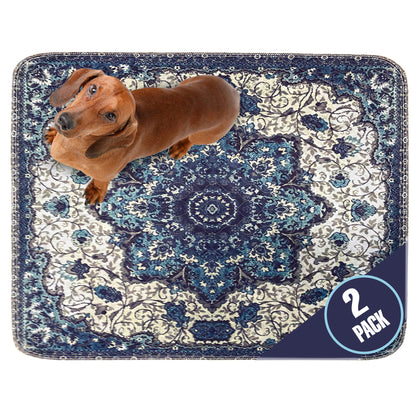 Washable Dog Pee Pads - Blue Medallion | Pawmotions