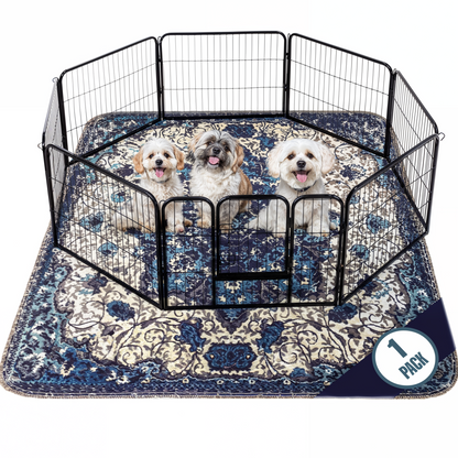 Washable Dog Pee Pads - Blue Medallion | Pawmotions