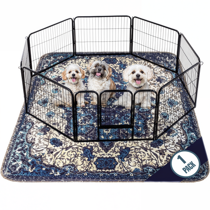 Washable Dog Pee Pads - Blue Medallion | Pawmotions