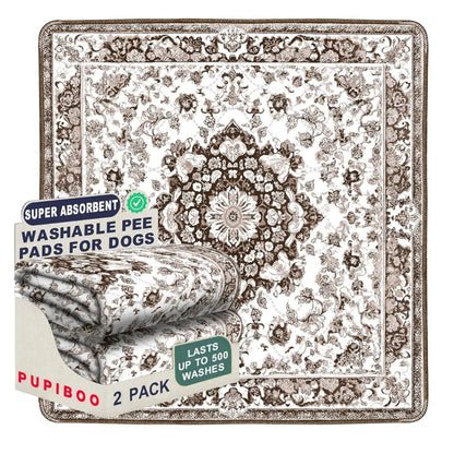 Light Brown Medallion Washable Pee Pads