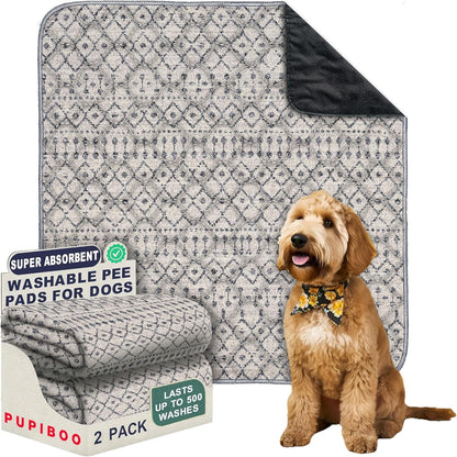 Grey Moroccan Washable Pee Pads