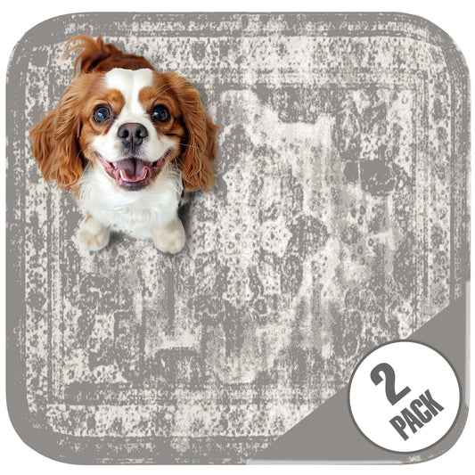 Grey Medallion Washable Pee Pads