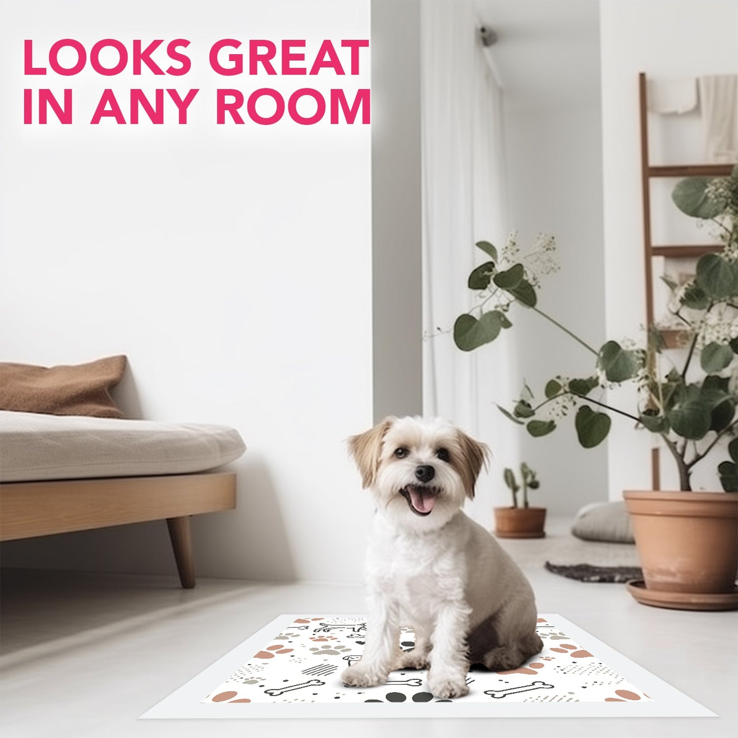 Paw Print Disposable Dog Training Pads – 23x23 Inches -  Pack Of 100