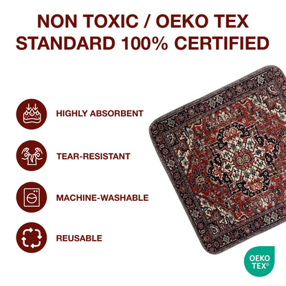 Red Medallion Washable Pee Pads